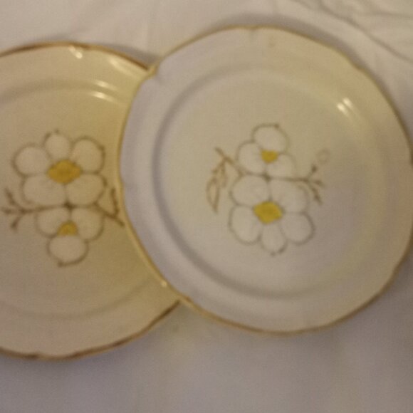 Eterna Bistro Stoneware Amsterdam vintage snack plates floral design - Picture 4 of 6